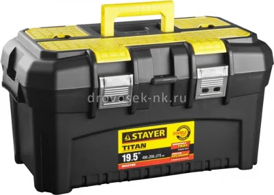 Ящик для инструментов 19", 490*290*270мм пластик STAYER TITAN-19 38016-19