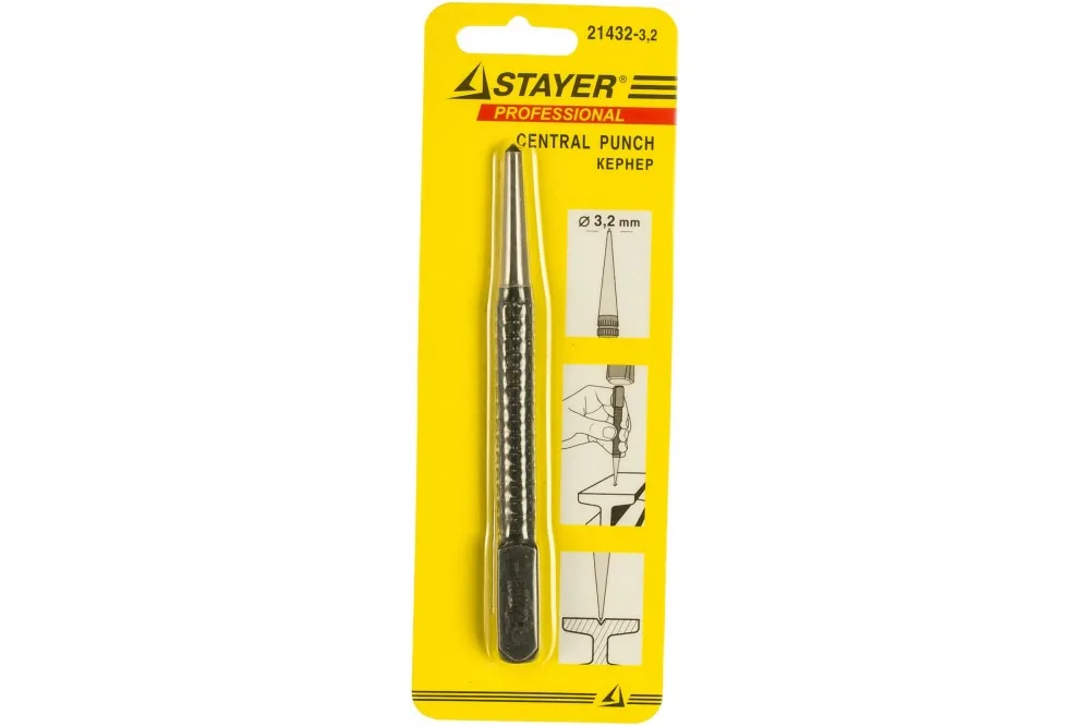 Кернер 100мм d-3,2мм STAYER 21432-3,2