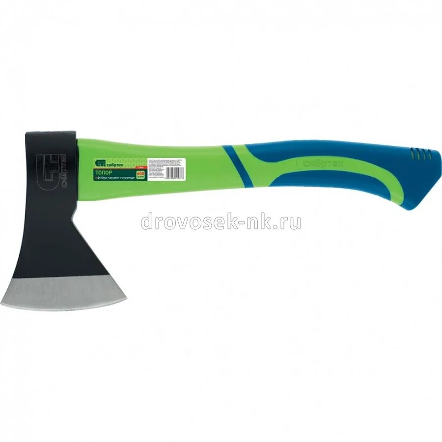 Топор 600г фиберг топорище СИБРТЕХ 21644