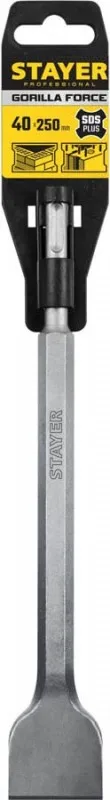 Зубило 40*250мм SDS Plus STAYER плоское изогнутое 29354-40-250_z01