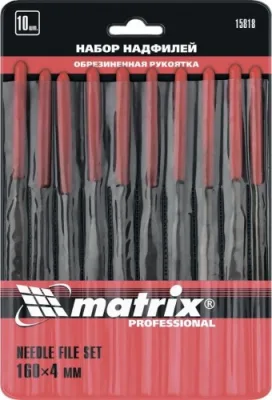 Набор надфилей 160*4мм обрезин рук (10шт) MATRIX 15818