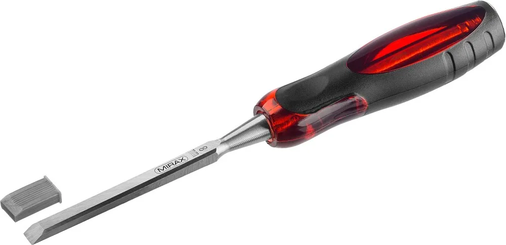 Стамеска долото с прозрачной рукояткой 8мм MIRAX 1810-08