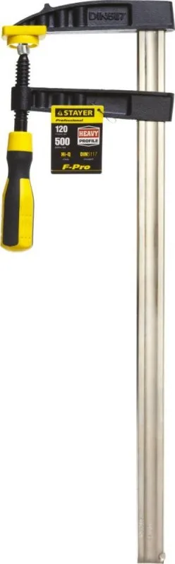 Струбцина тип F 500/120 мм, STAYER HERCULES-F HF-50/12 32095-120-500