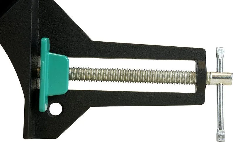 Струбцина угловая,2x73мм,глуб.зажима 75мм,угол зажима 90°,разьём пропила 45°, Sturm!