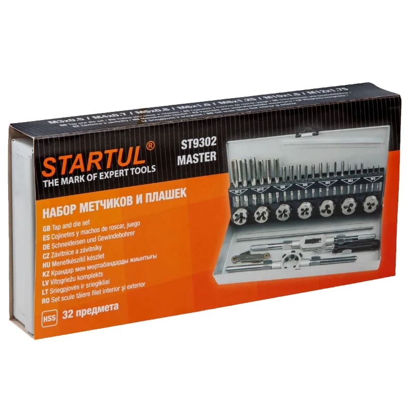 Набор метчиков и плашек (32пр) STARTUL MASTER ST9302