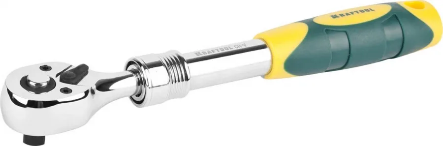 Ключ-трещотка 3/8" 72зуб. телескопическая 220-320мм KRAFTOOL PRO 27798-3/8