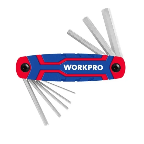 Набор ключей имбусовых HEX (8шт.) складные WORKPRO WP222019