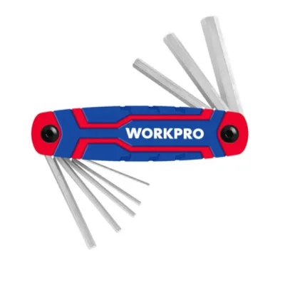 Набор ключей имбусовых HEX (8шт.) складные WORKPRO WP222019