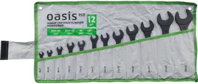Набор гаечных ключей рожковых Oasis Eco 12шт в сумке 103011506006