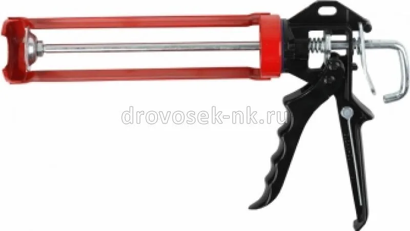 Пистолет д/герметика ЗУБР ПРОФ скелет. поворот.корпус 310мл 06635