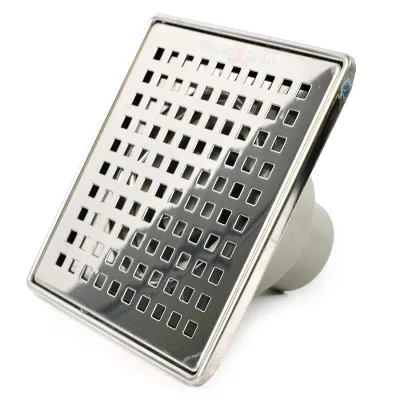 ПП Трап 50 вертик выпуск 150*150 решетка нерж. сталь VALFEX VF.012.050K.150.01