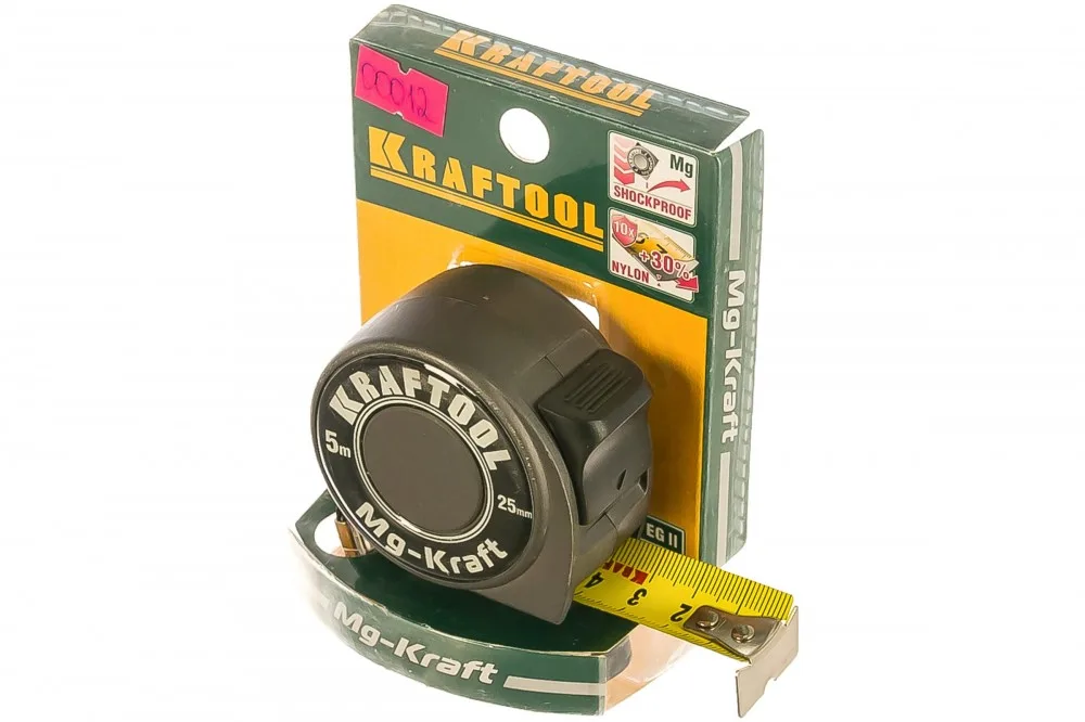 Рулетка ударопрочная проф. в метал. корпусе KRAFTOOL MG-Kraft 5м/25мм 34129-05-25