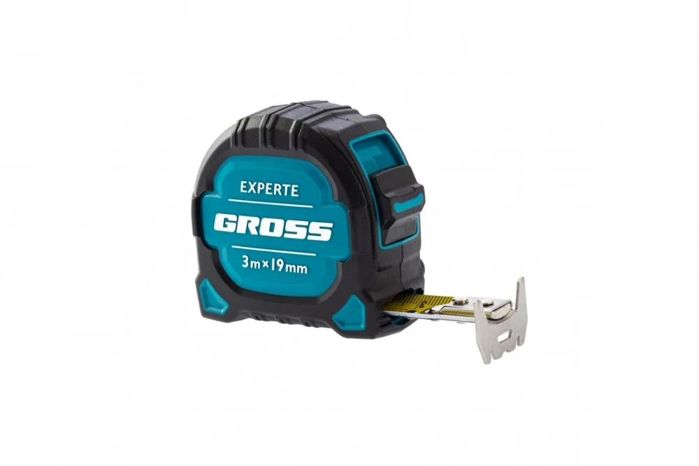 Рулетка Gross Experte 3*19мм двухкомпон корпус магнит двухстор разметка нейлон 32574