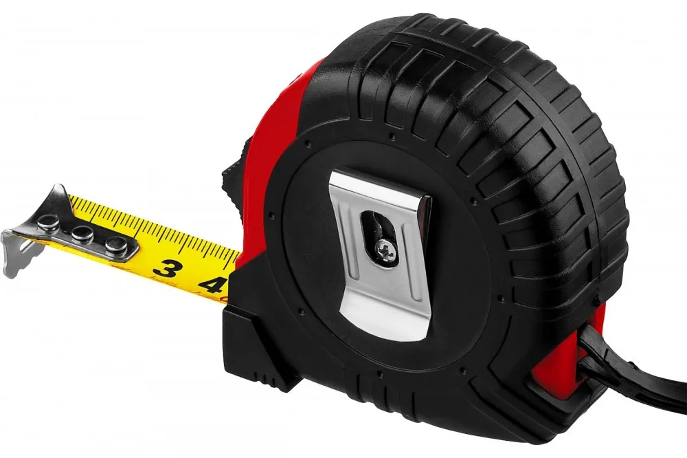 Рулетка 3м*18мм обрезин пластик корпус MIRAX Rubber 34011-03-18_z02