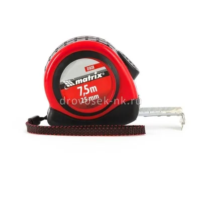 Рулетка 7,5м*25мм MATRIX Status autostop magnet 31039