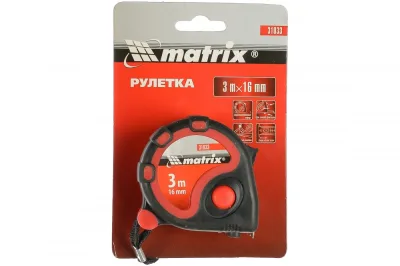 Рулетка 3м*16мм двухкомп Matrix Status 31033