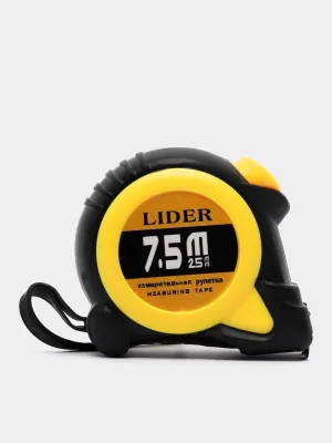 Рулетка 7,5м*25мм LIDER 41301