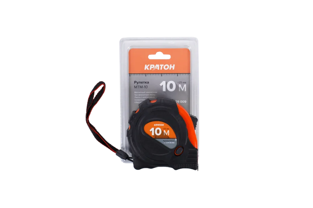 Рулетка 10м*25мм КРАТОН MTM-10