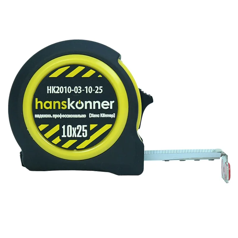 Рулетка 10м*25мм магнит Hanskonner HK2010-03-10-25