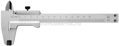 Штангенциркуль 125мм класс прочности 1 шаг 0,1 3445-125