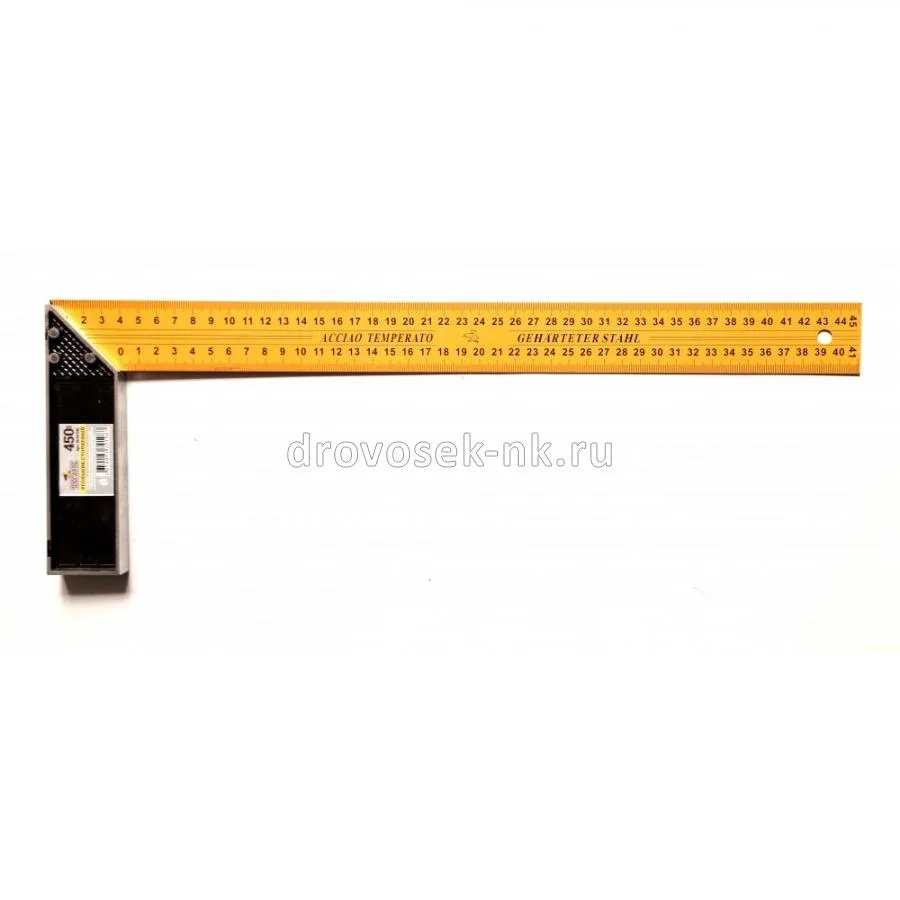 Угольник стальной 450*150мм с алюм. пяткой LiteWerk ЧЕГЛОК 20-03-045