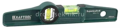 Уровень литой 250мм магнитный, 2амп KRAFTOOL PROCAST 34717-025