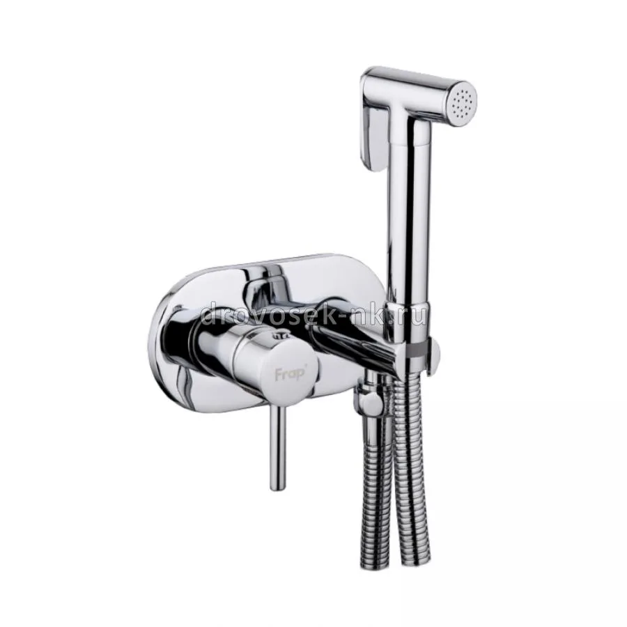 Смеситель с гигиен. душем, хром FRAP F7505