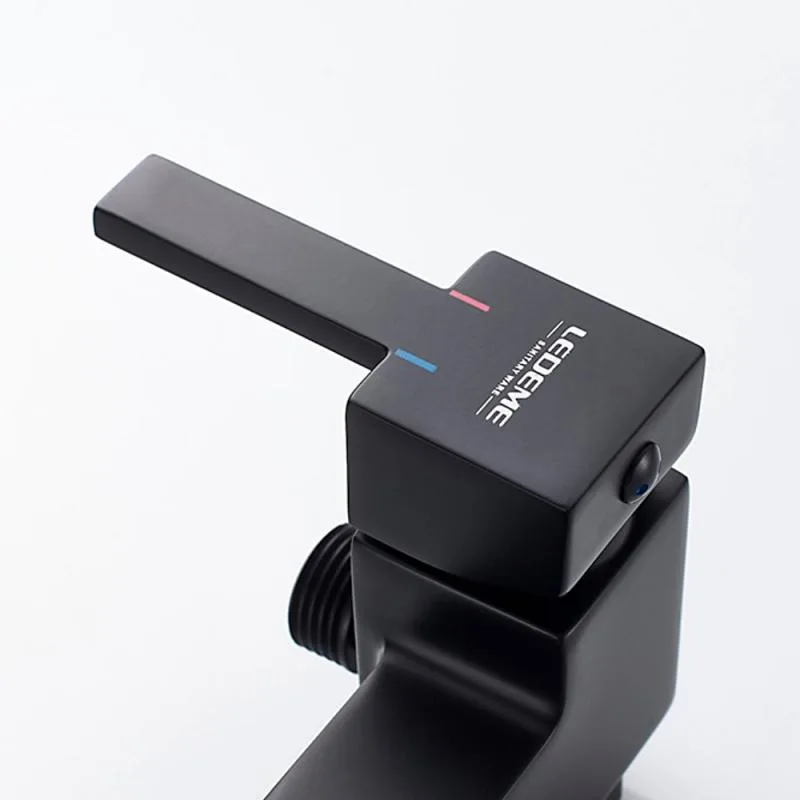 Смеситель с гигиеническим душем черный Ledeme L5398B-7