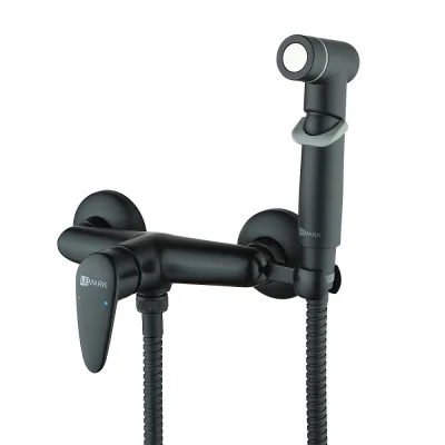 Смеситель настенный с гигиен. душем, черный PRAMEN LEMARK LM3318BL