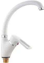 Смеситель для кухни с гайкой Белый LOFFREY LF85925H