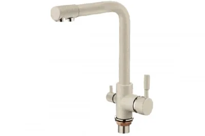 Смеситель Молоч. кух. с вых. для пит. воды LEDEME L4055W-3