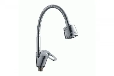 Смеситель для кухни+гиб. изливом LEDEME L4313