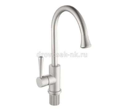 Смеситель для кухни авиац алюм. матовый FRAP F4152