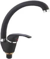 Смеситель для кухни с гайкой Чёрный LOFFREY LF85929F