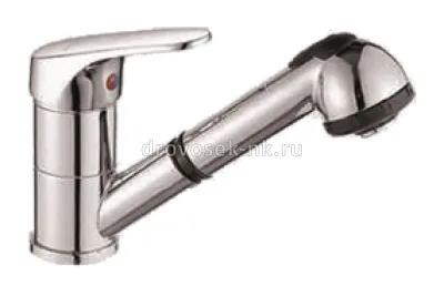 Смеситель DIKALAN кухня D6001 (D209-6) выдвижн лейка