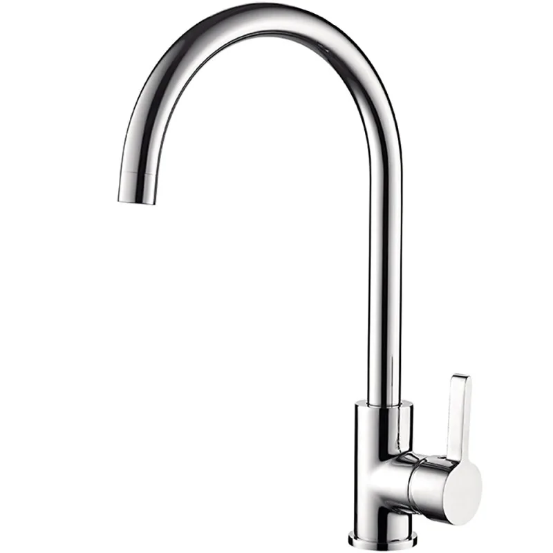 Смеситель для кухни с гайкой, хром LEDEME L4299
