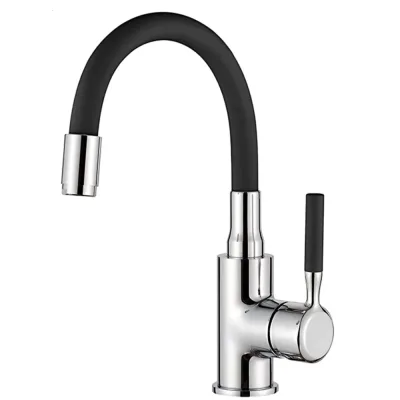 Смеситель для кухни Черный силикон LEDEME L1399-2