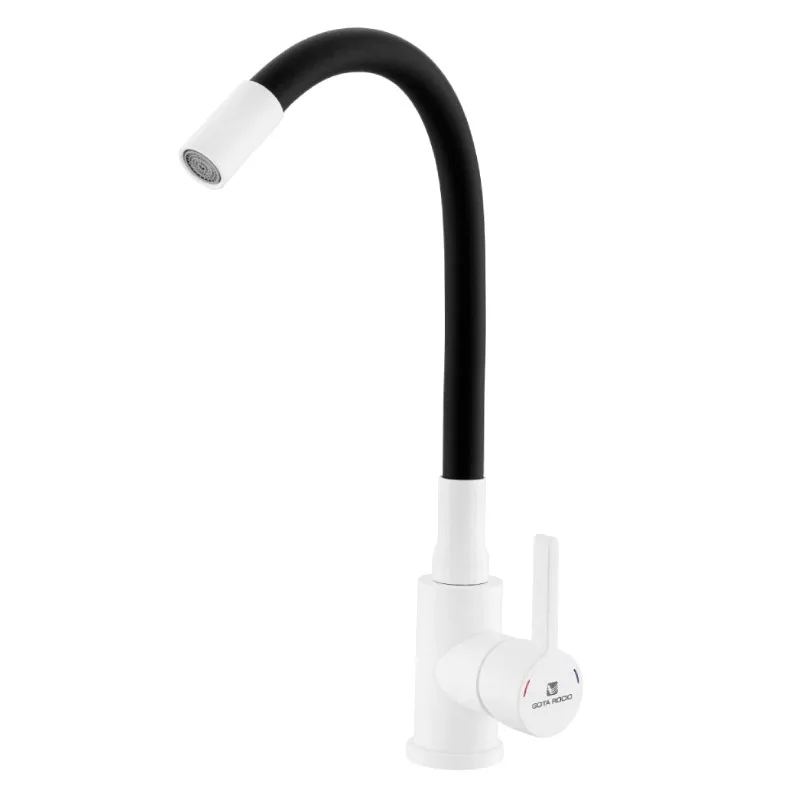 Смеситель д/кухни Black&White силиконовый излив, черный GOTA ROCIO 016093 DW7105-Z13 $