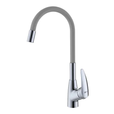 Смеситель для кухни, с гибким изливом, хром/серый LINARA LEMARK LM0415C-Gray