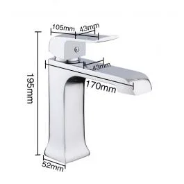 Смеситель для раковины хром GAPPO G1050-8