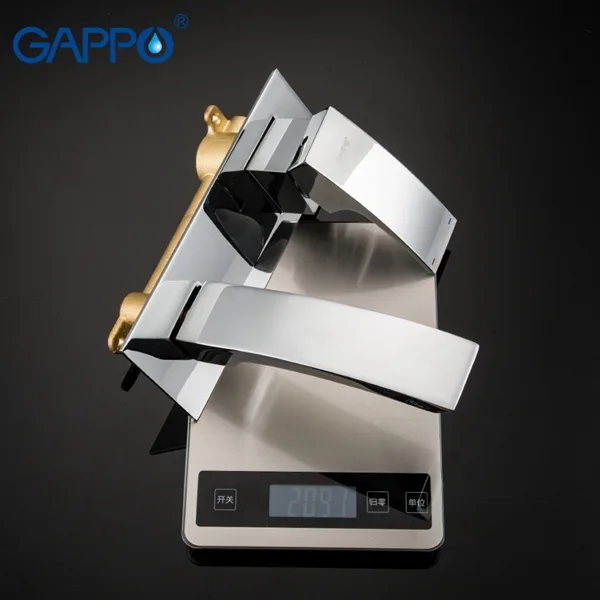 Смеситель GAPPO д/раковины встраеваемый хром G1007-2