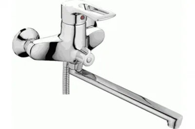 Смеситель для ванны c длинным изливом LEDEME L2202-B