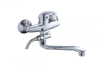Смеситель для ванны с длинным изливом LEDEME L2129-B