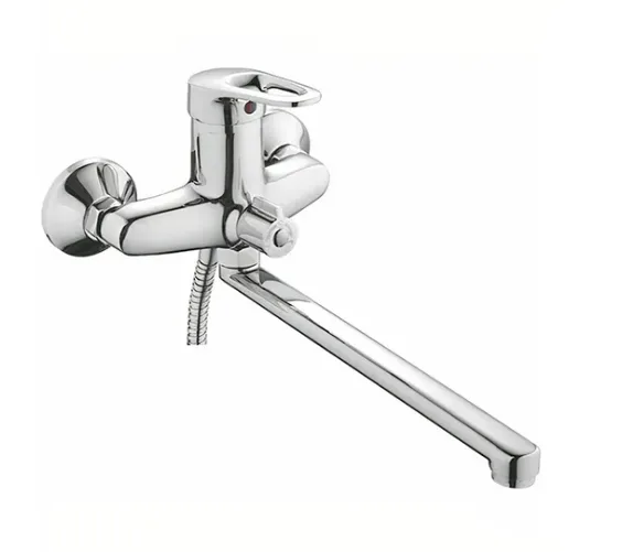 Смеситель для ванны с длинным изливом LEDEME L2268-B