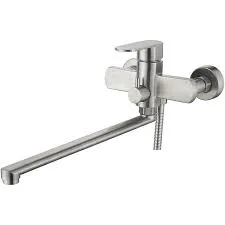 Смеситель для ванны с длинным изливом, нерж LEDEME L72216