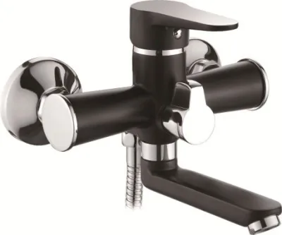 Смеситель для ванны с коротким изливом, черный LOFFREY LF83112B