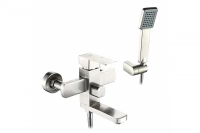 Смеситель для ванны с коротким изливом из нерж. стали LEDEME L73233
