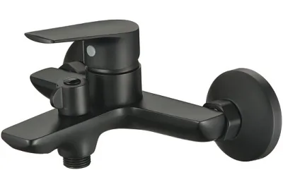 Смеситель для ванны с кор. изливом и гарн. SEGEL BLACK 94323