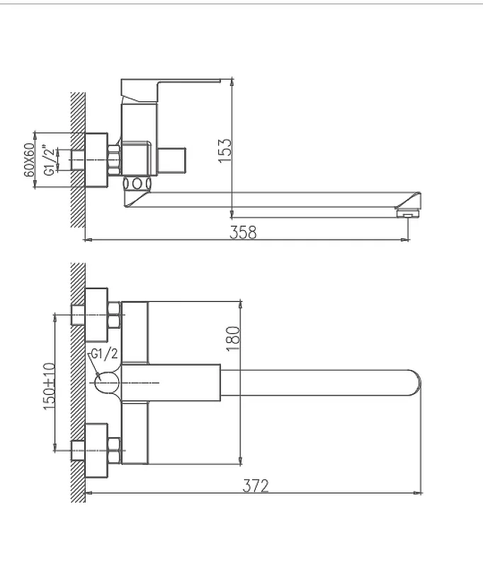 Cмеситель для ванны HAIBA HB22191