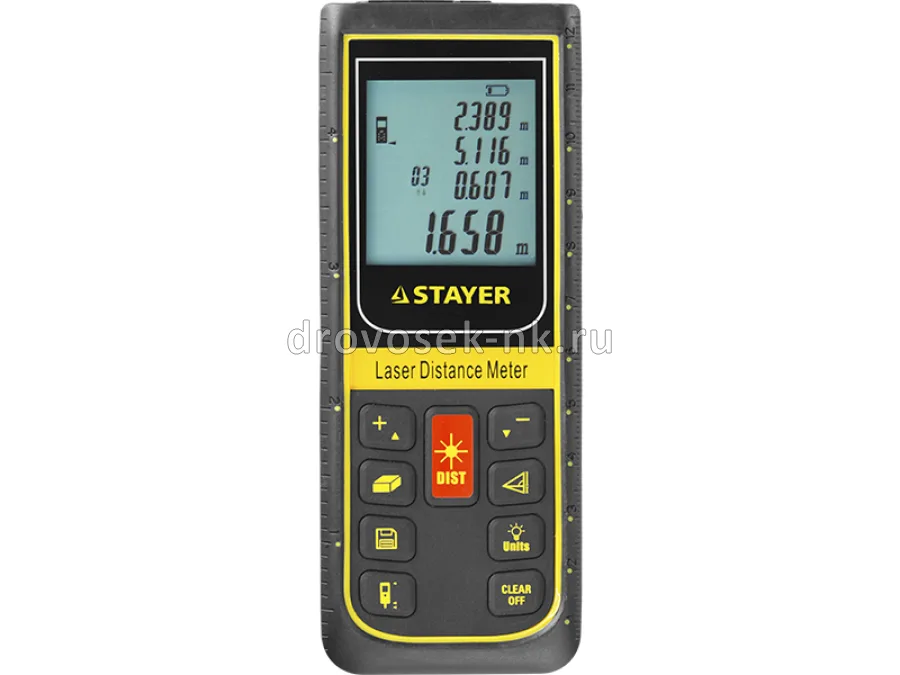 Дальномер лазерный дальность 100м STAYER "PROFESSIONAL" PRO-Control 34959